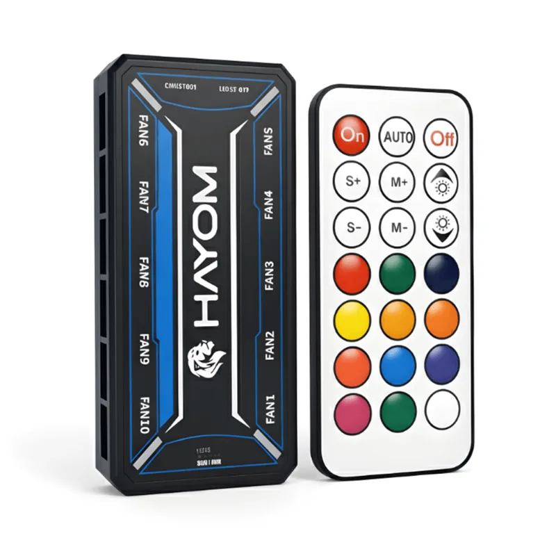 Controladora Para Até 10 Fans Rgb 6 Pinos Molex Hayom - Hym-10