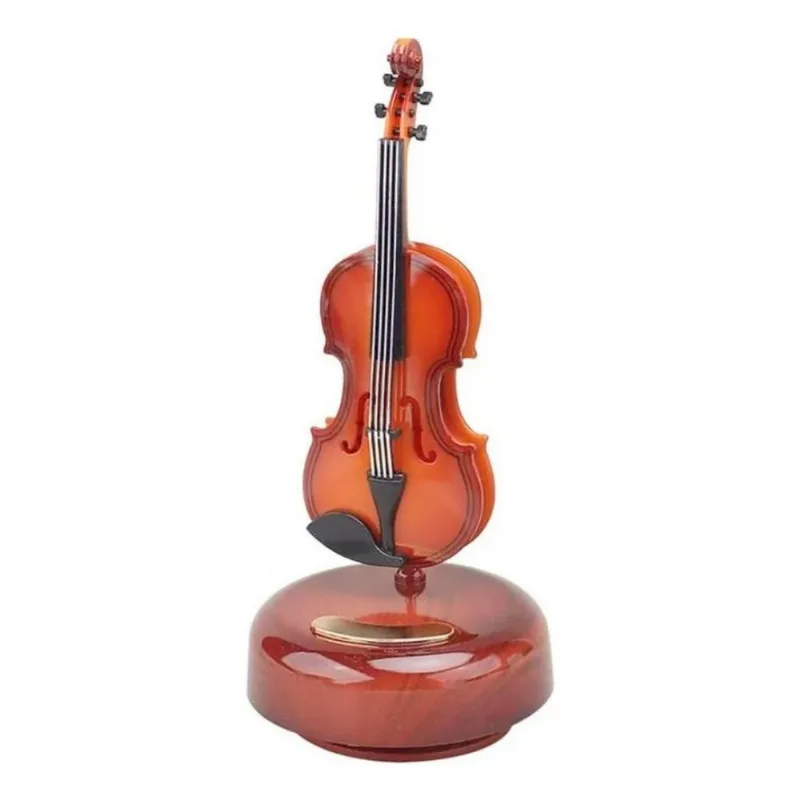 Caixa Musical Giratória Com Violino Na Base Altura 22cm - OUTRAS - Casa E Construção