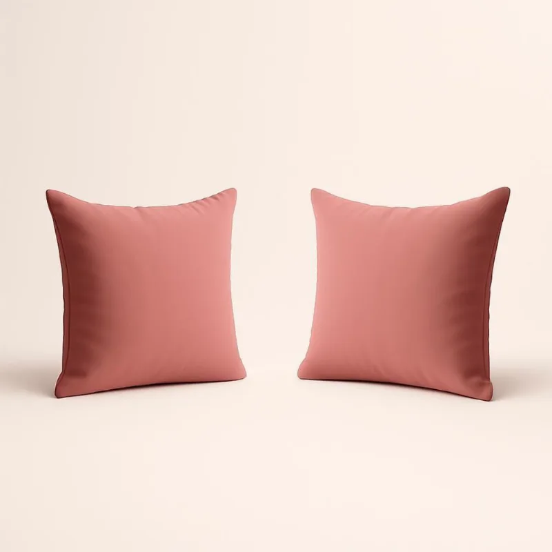 Kit 2 Almofada 42cm Decorativa Suede Fofinha Sofá E Cadeira Rosa