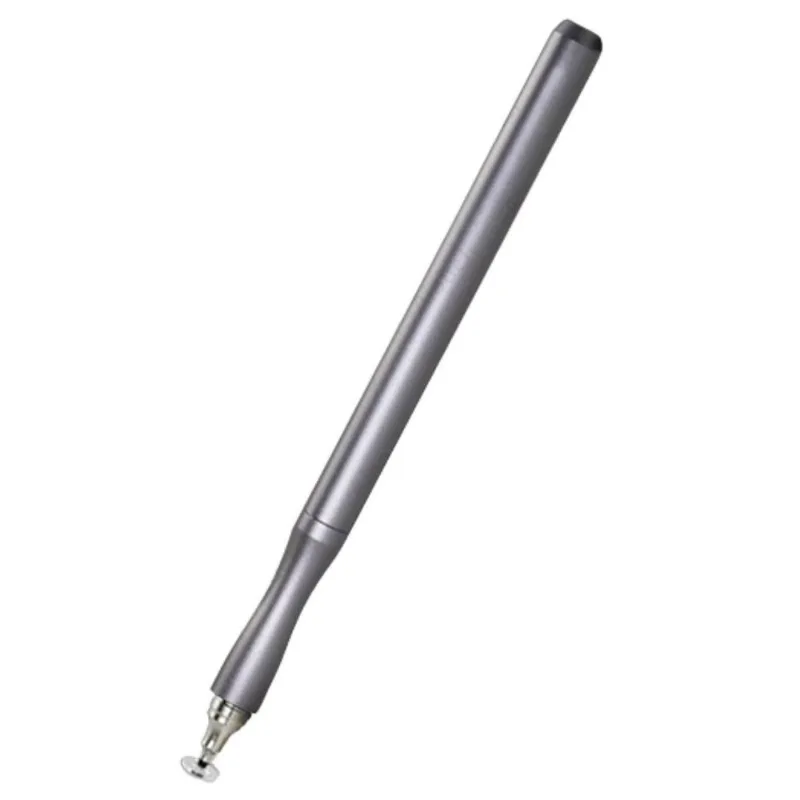 Caneta Touch Screen Stylus Ponta Fina Ergonômico - Cinza