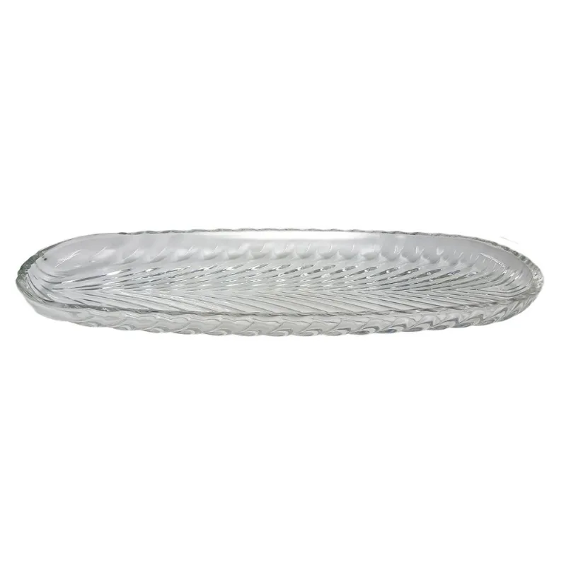 Centro de Mesa Decorativo 40cm em Vidro Milk