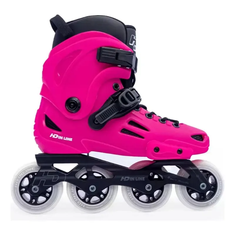 Patins XT Hd Inline Xt Rosa 4 Rodas 80 Mm (PAR) 35
