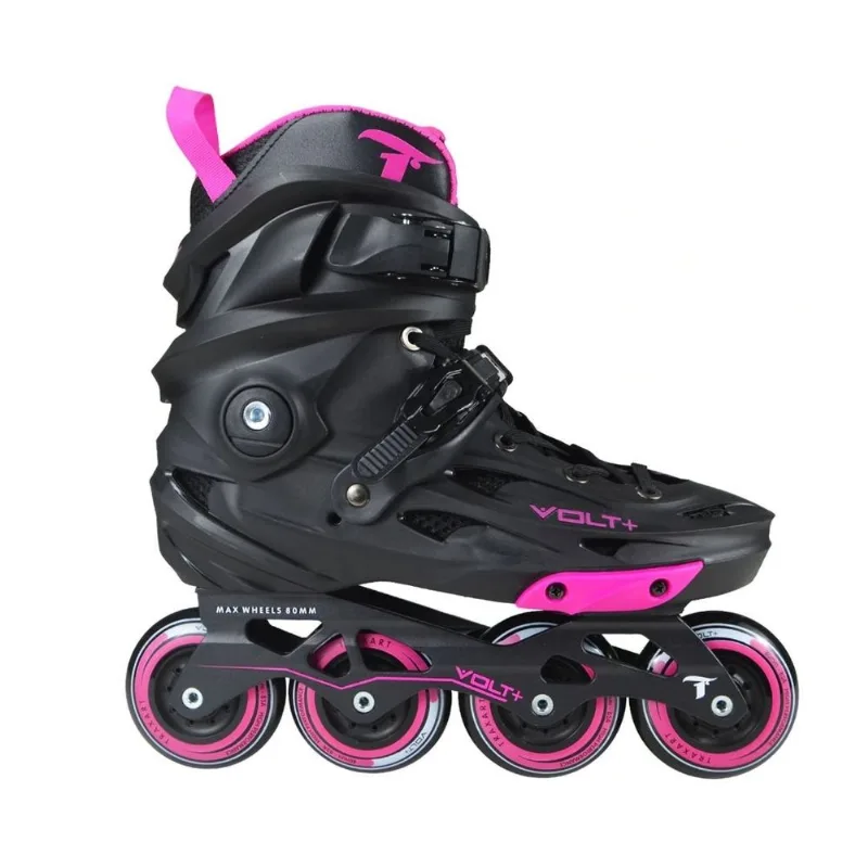 Patins Volt + 2.0 Rosa - 80mm ABEC-9 Traxart 35/36
