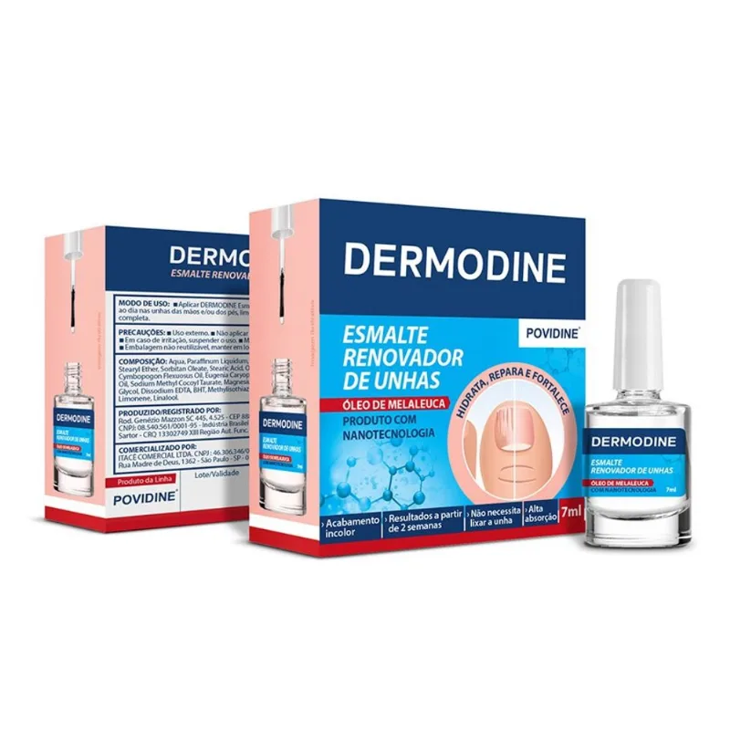 Fortalecedor e Renovador de Unhas Dermodine 7ml
