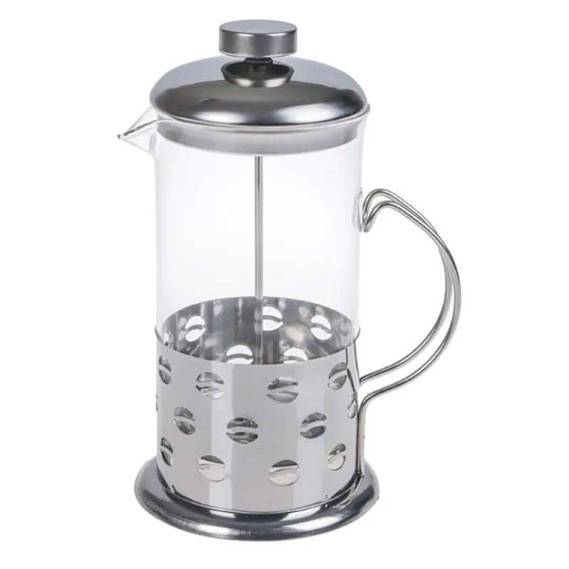 Cafeteira Francesa Em Inox Luxo Chaleira Expressa Em Vidro Cremeira Bule Prensa French Press Luxo 600ml - OUTRAS - Utilidades Domesticas