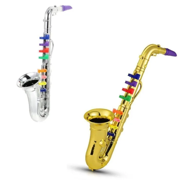 Saxofone Infantil Instrumento Musical Mini Clarinete Trompete Brinquedo Criança Acustico Jazz Music Sax Estilo Profissio - OUTRAS - áudio