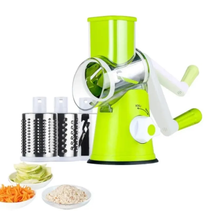 Cortador Ralador De Legumes Fatiador Verduras Frios Queijos Processador Multifuncional 3 Laminas Manual - OUTRAS - Artesanato
