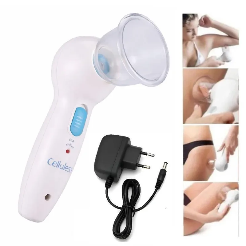 Massageador Anti Celulite Aparelho Drenagem Linfática Celluless Portatil Ventosa Succao Recarregavel A Vacuo