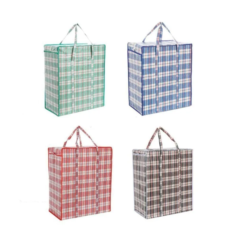 Sacola Gigante Bolsa Viagem Sacoleira 60cm Compra Mudança Camelo Bagagens Mala Com Ziper Sacolao - OUTRAS - Moda