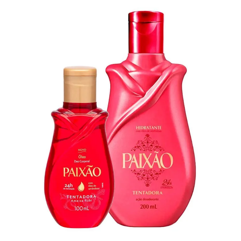 Kit Hidratante + Óleo Corporal Tentadora Paixão