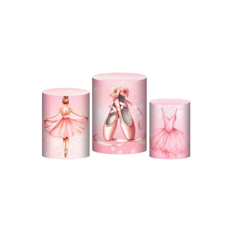 Kit Casado Bailarina Painel Redondo Trio Capas Cilindro 2