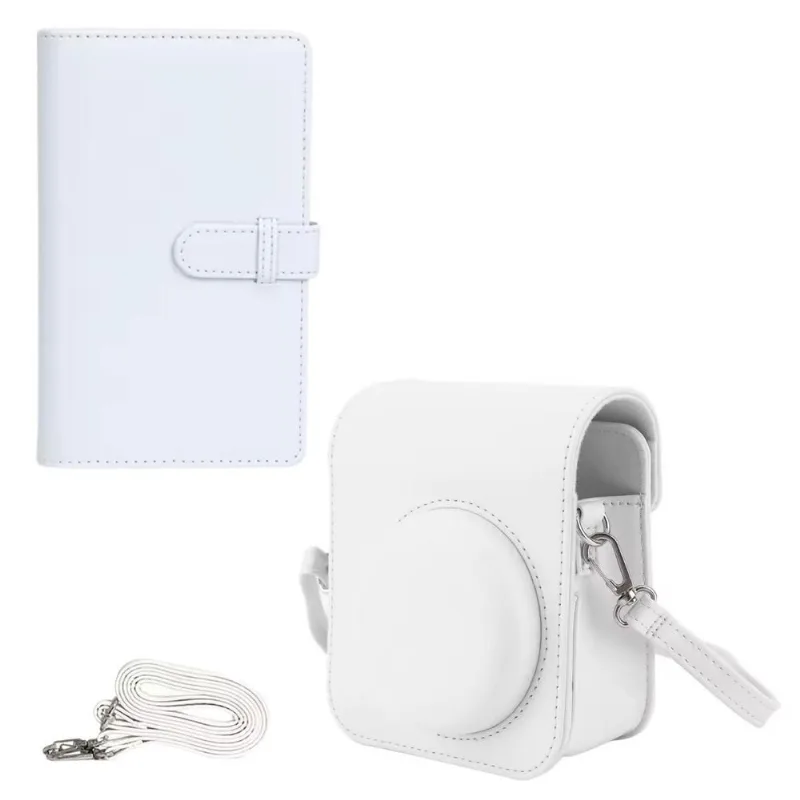 Capinha Com Alça Para Câmera Instax Mini 12+ Álbum Capa Dura