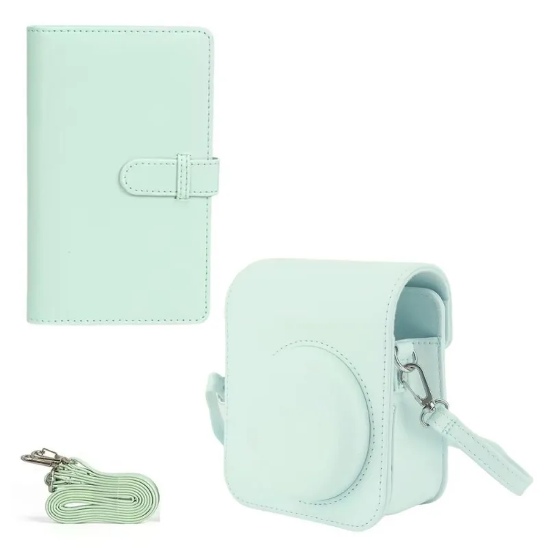 Capinha Com Alça Para Câmera Instax Mini 12+ Álbum Capa Dura