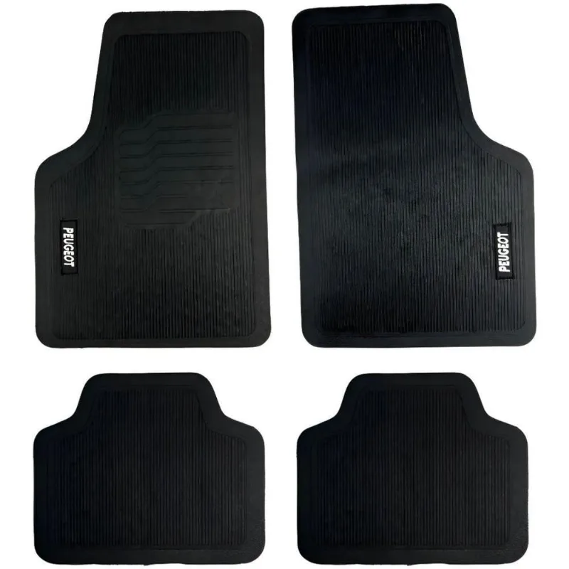 Tapete Universal Para Linha Peugeot Emborrachado Carro 4 Peças