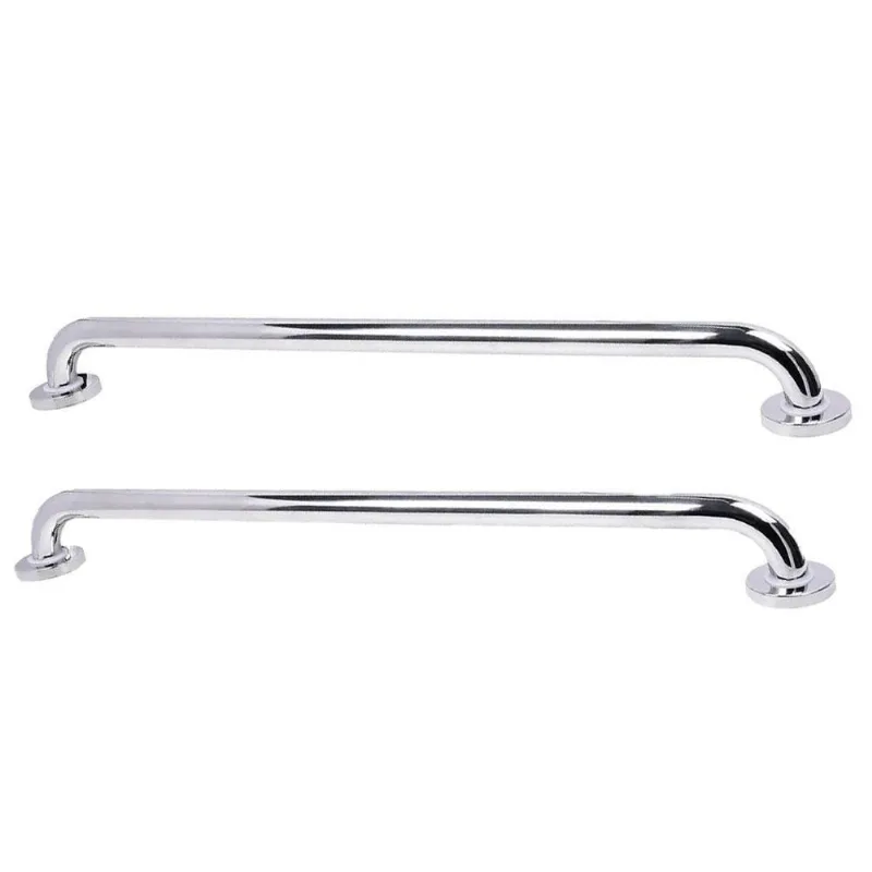 Alça Barra De Apoio 70 Cm Inox Kit 2 Uni Suporte Acessibilidade Idoso Gestante