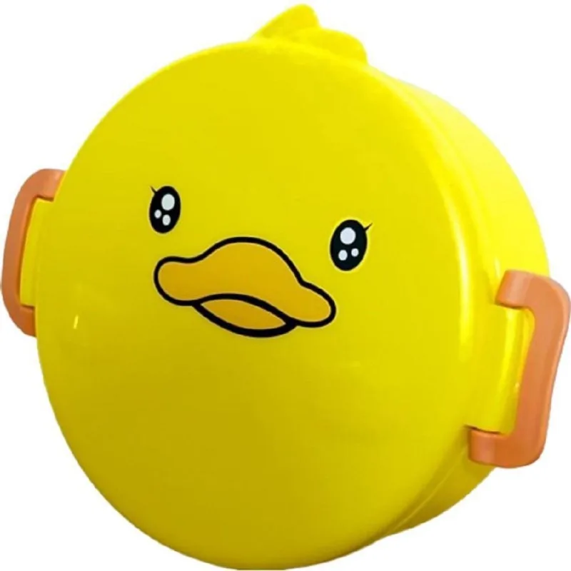 Marmiteira Fofa Patinho Infantil Escolar Pote Lancheira Fofo