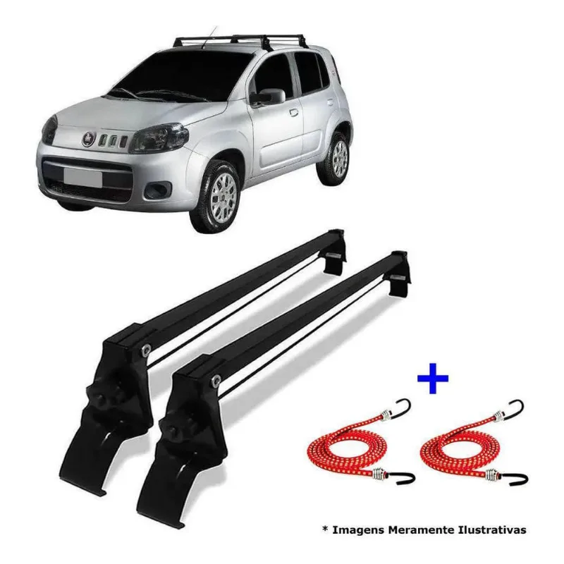 Rack Teto + 2 Elasticos Novo Uno Vivace Attractive 4 Ptas