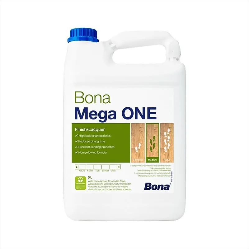Bona Mega One Verniz Para Madeira Base Água Fosco 5l