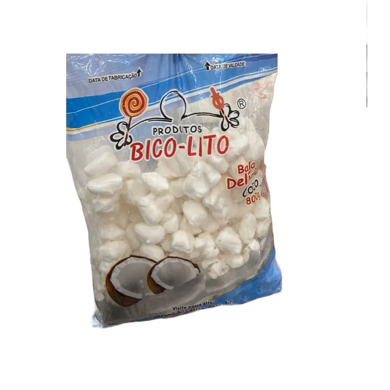 Bala de coco Tradicional para festas Kit 3 pacotes de 800gr
