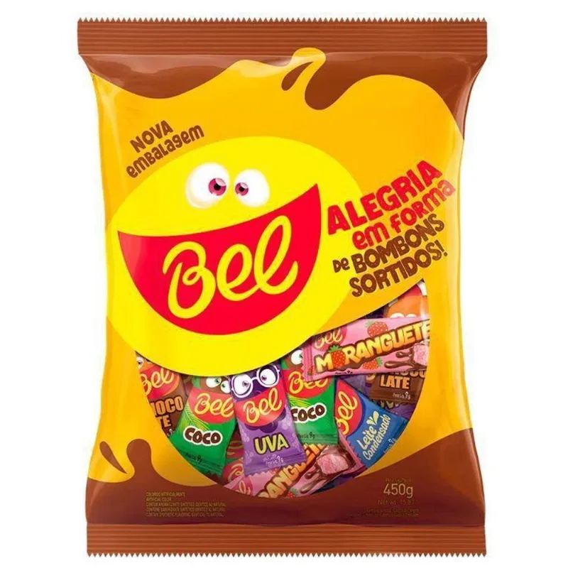 Kit C/5 Pacote Bombom Sortido Bel 450G- Pascoa Semana Santa