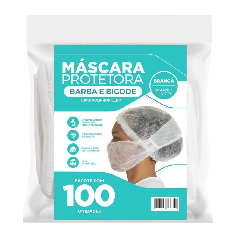 Protetor Barba E Bigode Descartavel Soft
