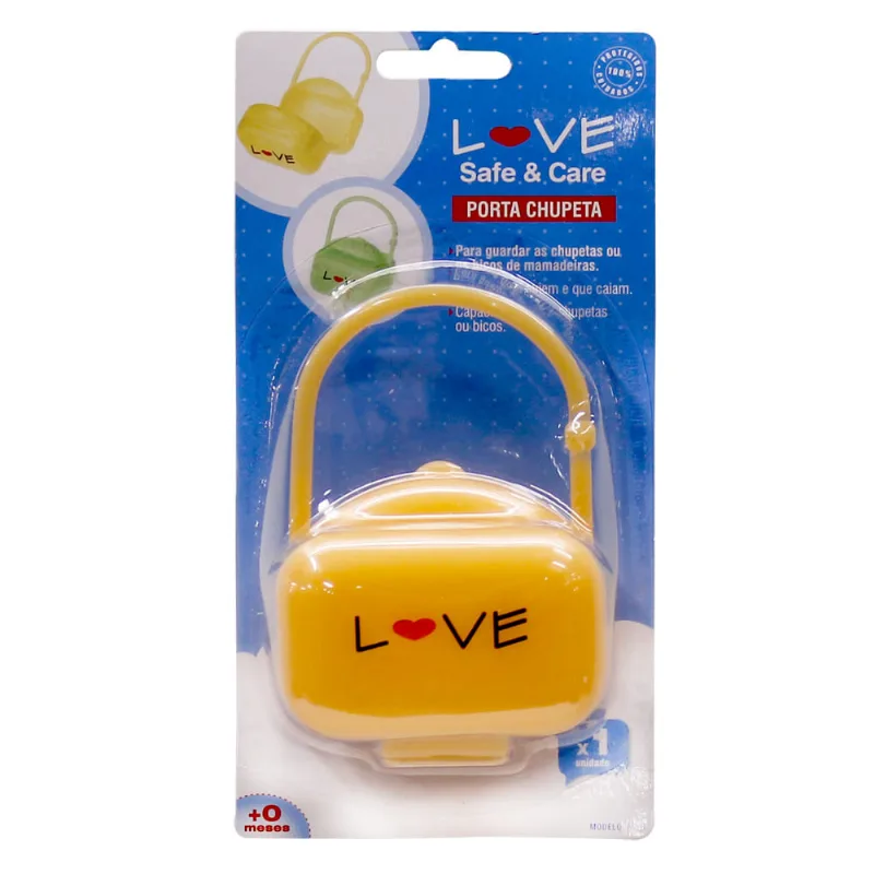 Porta Chupetas - Laranja - Love