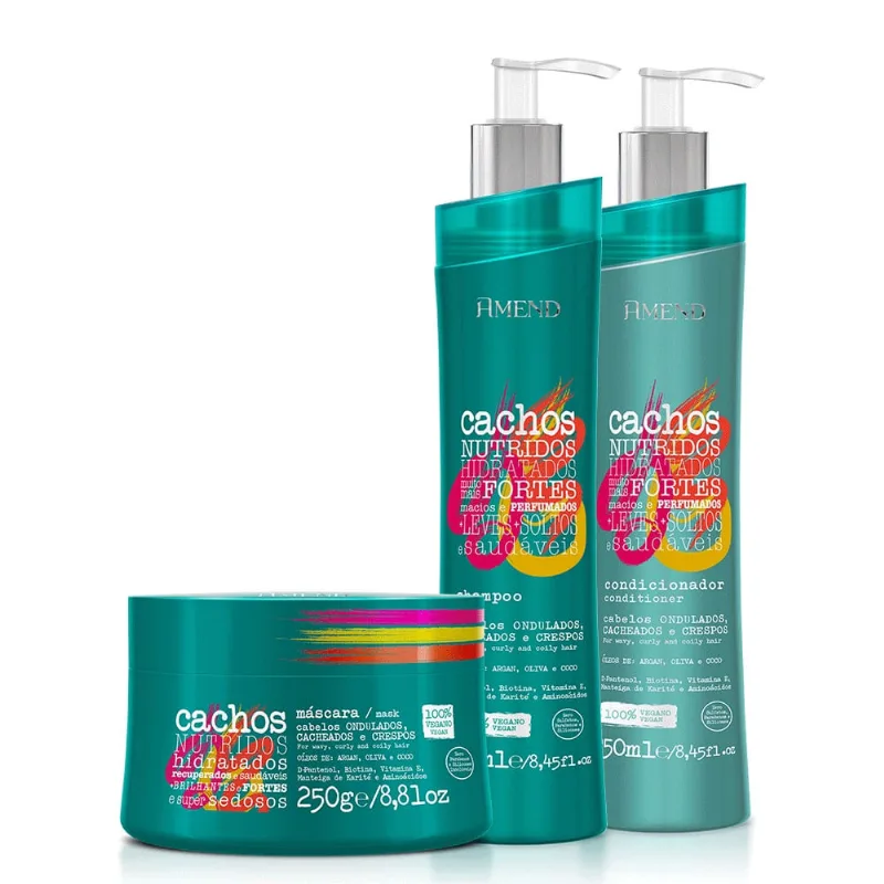 Kit amend cachos I 3 produtos
