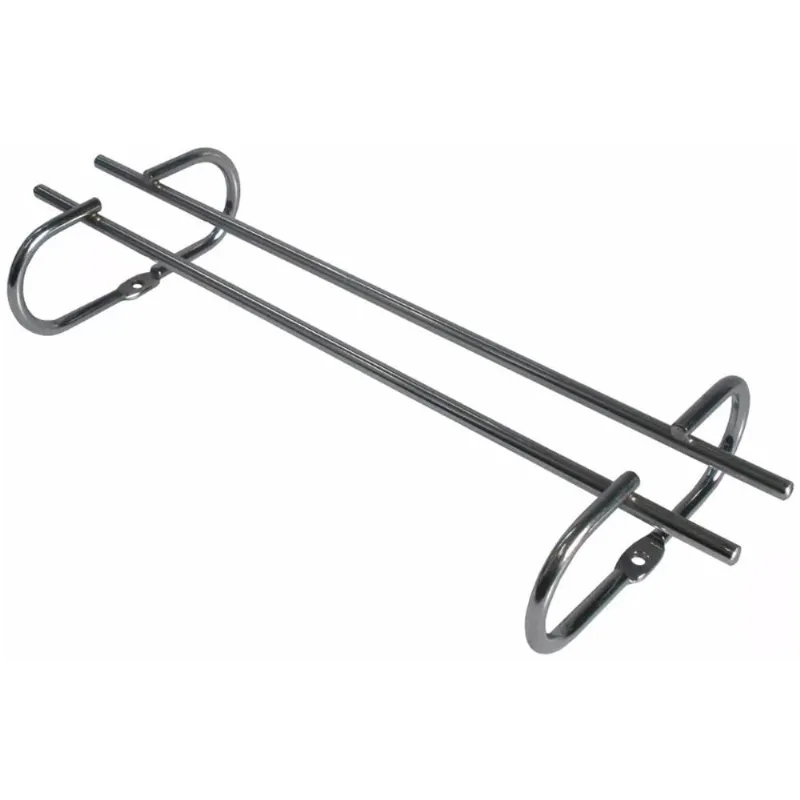 5 Suportes Organizador De Armário Porta Taças Cromado 35cm