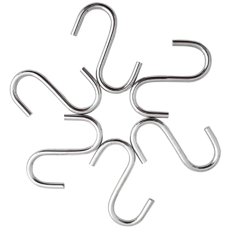 Kit Ganchos Em S Com 12 Unidades Para Utensílios De Cozinha