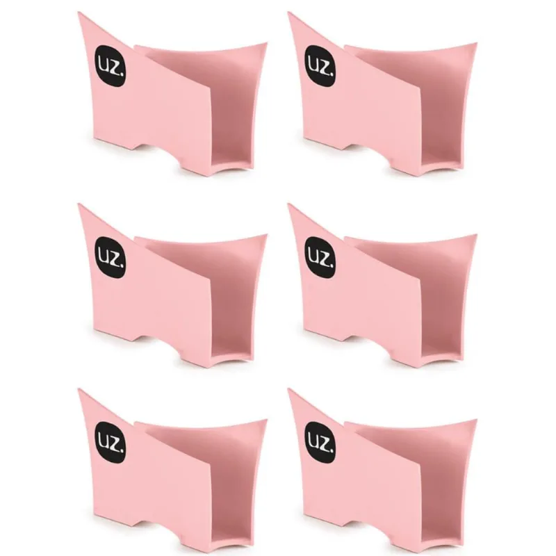 Kit 6 Suportes Porta Guardanapos De Papel Para Mesa Uz Rosa