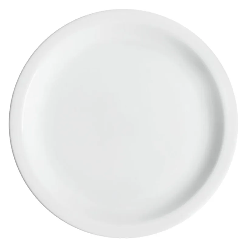 Conjunto de 24 Pratos Rasos de Porcelana Classe Única Iguaçu Germer 25cm Branco