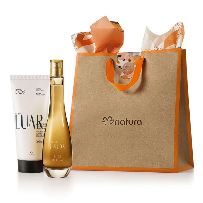 Natura Presente Natura Ekos Flor do Luar (Colônia 100ml + Hidratante 200ml + Sacola p)