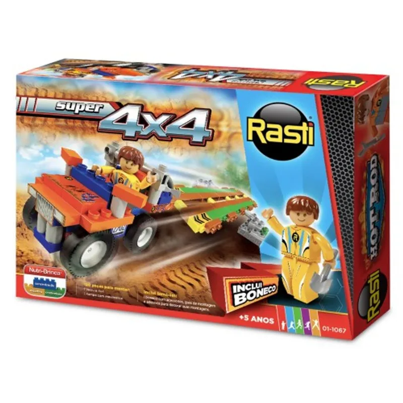 Blocos de Montar Super 4x4 120 peças - Rasti