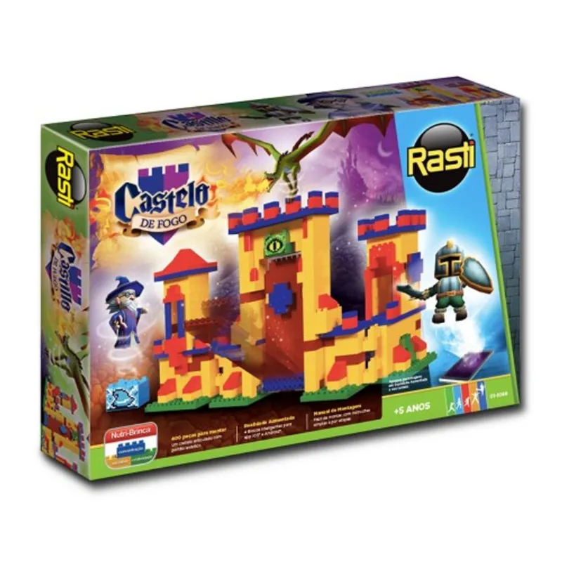Blocos de Montar Castelo de Fogo 400 peças - Rasti