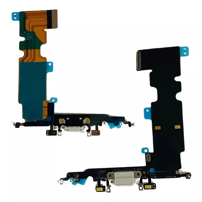 Conector De Carga Flex Compativel Iphone 8 Plus A1864 Branco