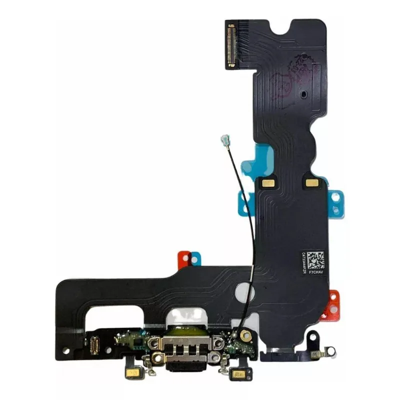 Conector De Carga Flex Placa Compativel Iphone 7 Plus Preta