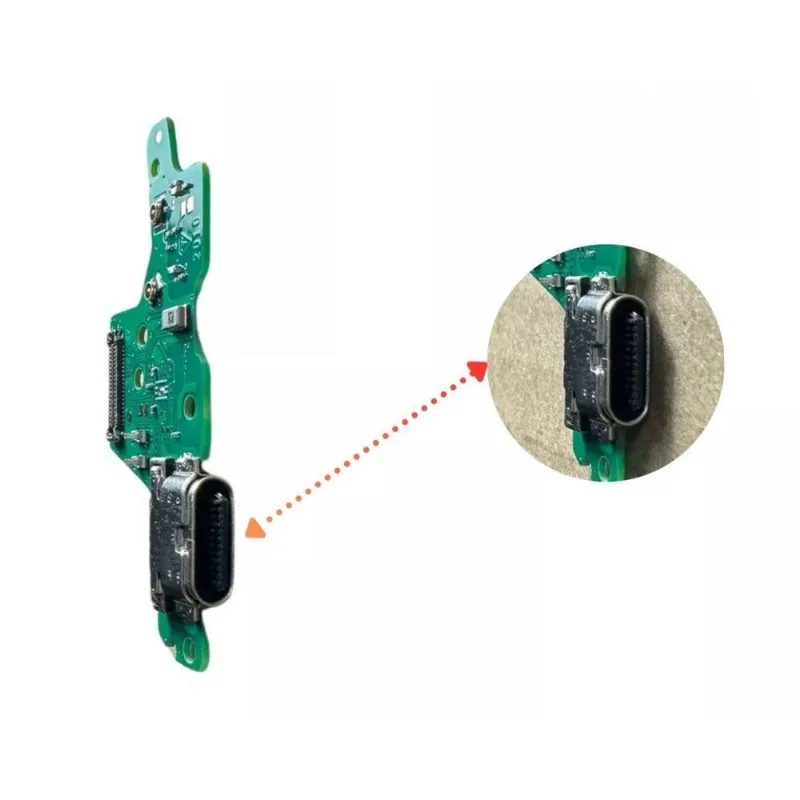 Conector De Carga Flex - Placa Moto G8 Plus Xt2015 Com C.i