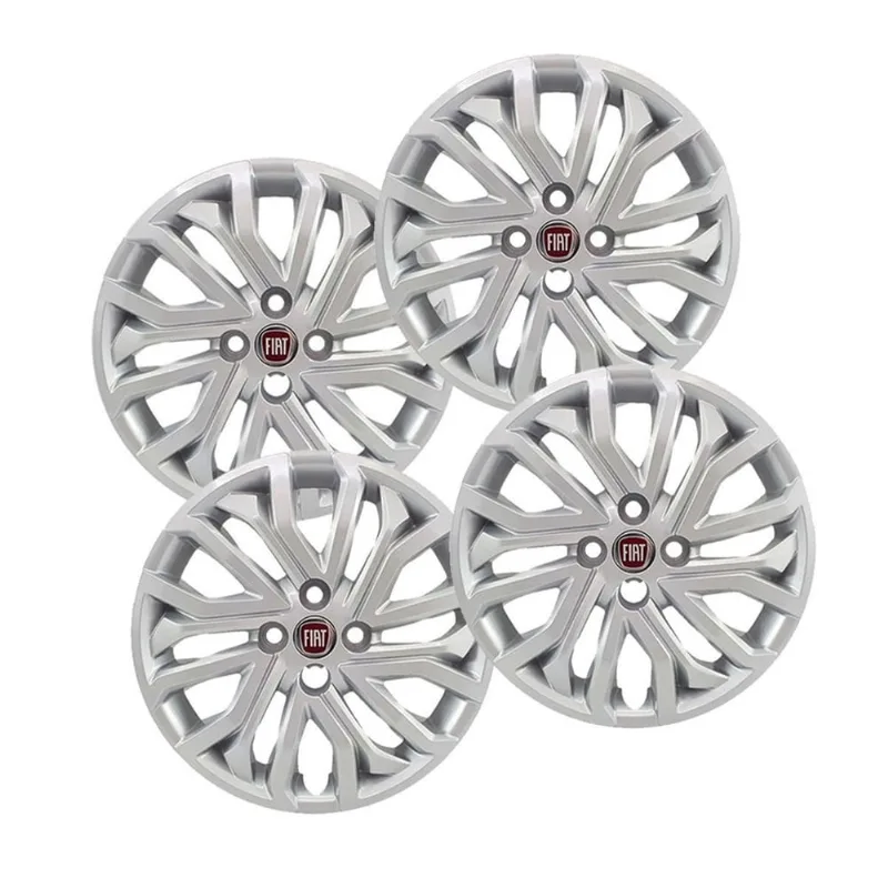 Jogo 4 Calota Aro 15 Argo Cronos Original Fiat