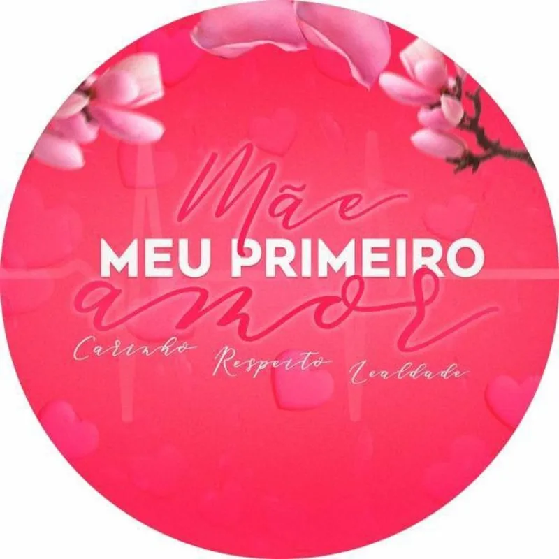 Painel Festa Redondo Dia Das Mães 3D Tecido 1,50M Dmn02
