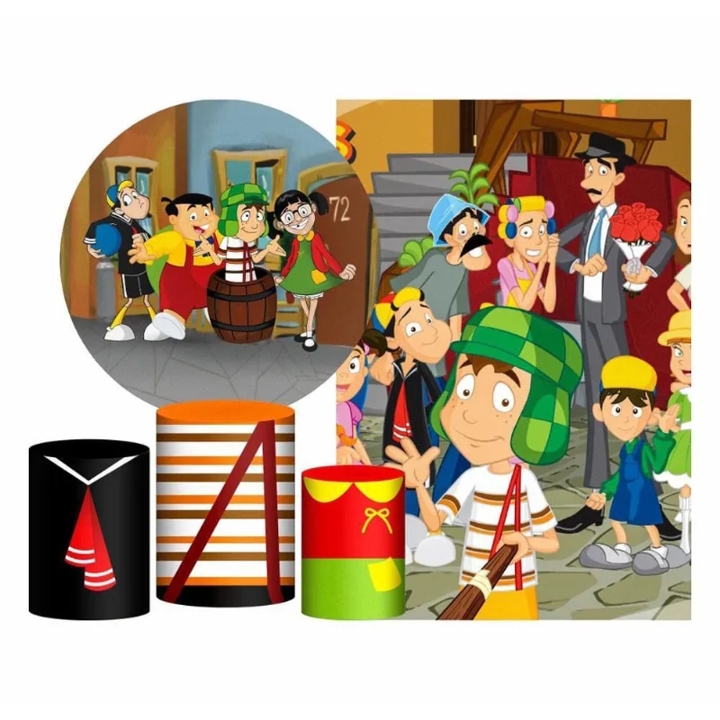 Kit Casado Chaves Painel Redondo Trio Capas Cilindro