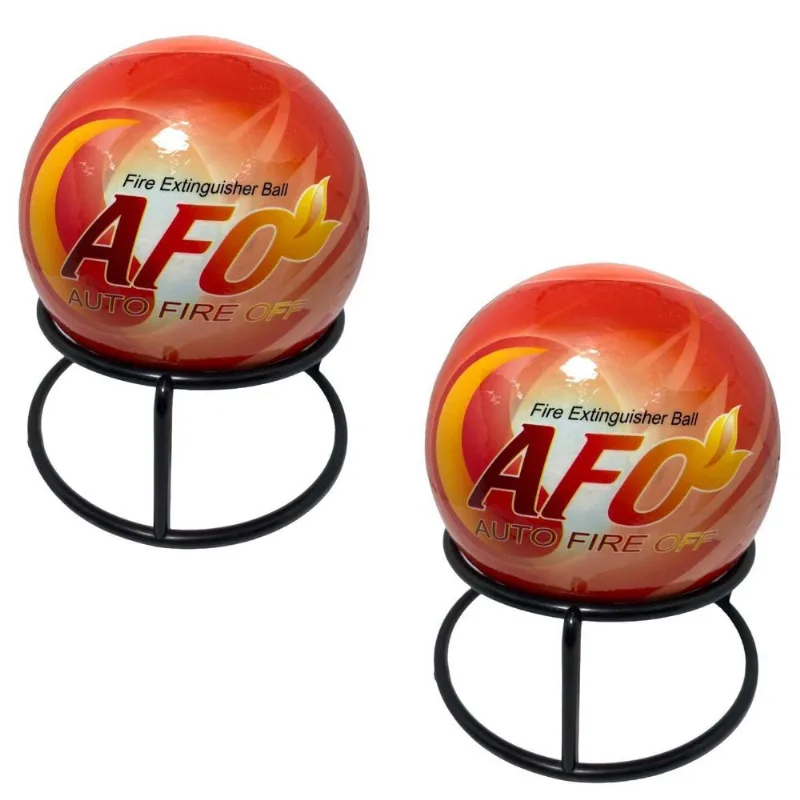 Kit 2 Bola Extintora Apaga Fogo Incêndio Com Suporte 1,3 Kg