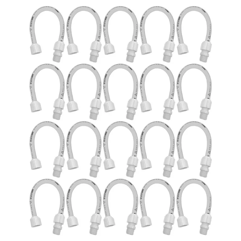 Kit 20 Unidades Engate Flexível Pvc 1/2 X 40cm Fortlev