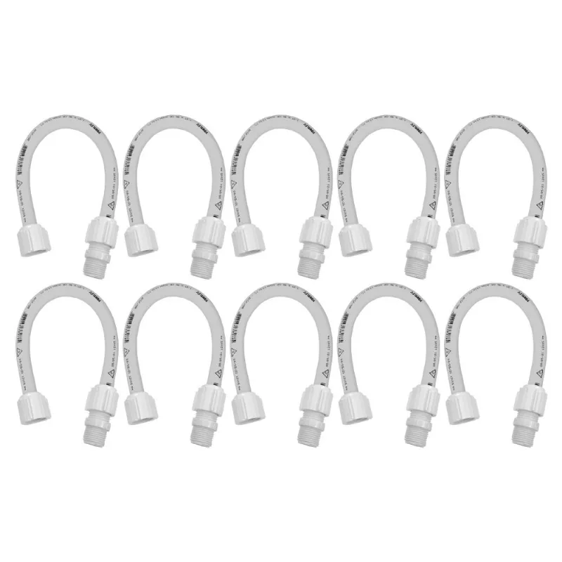 Kit 10 Unidades Engate Flexível Pvc 1/2 X 40cm Fortlev