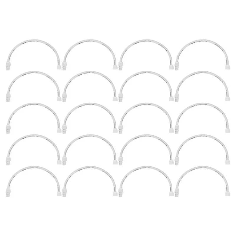 Kit 20 Unidades Engate Flexível Pvc 1/2 X 50cm Fortlev
