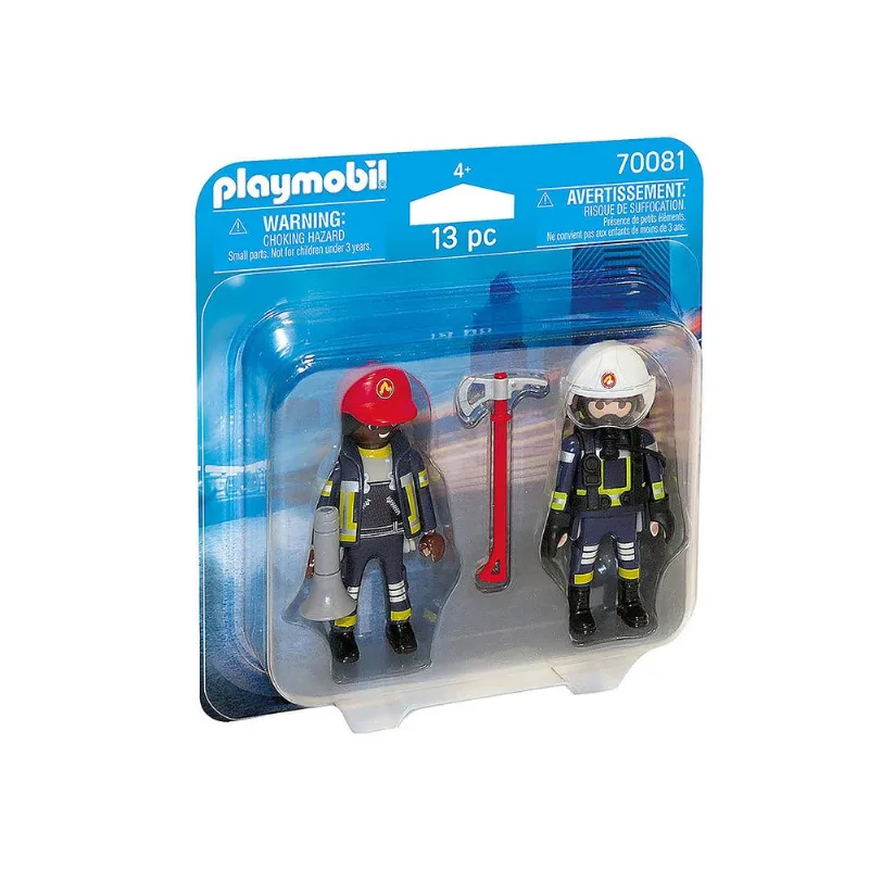 Playmobil - Boneco Bombeiro De Resgate - Blister - 70081