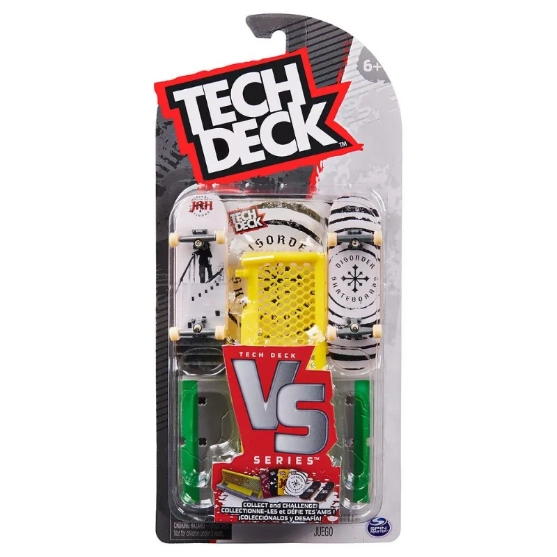 Kit 2 Skate De Dedo Com Obstáculo Disorder - Tech Deck