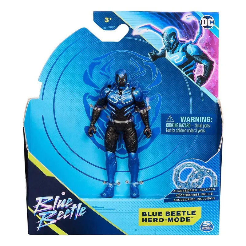 Besouro Azul - Boneco 10Cm - Besouro Azul Modo Herói Dc