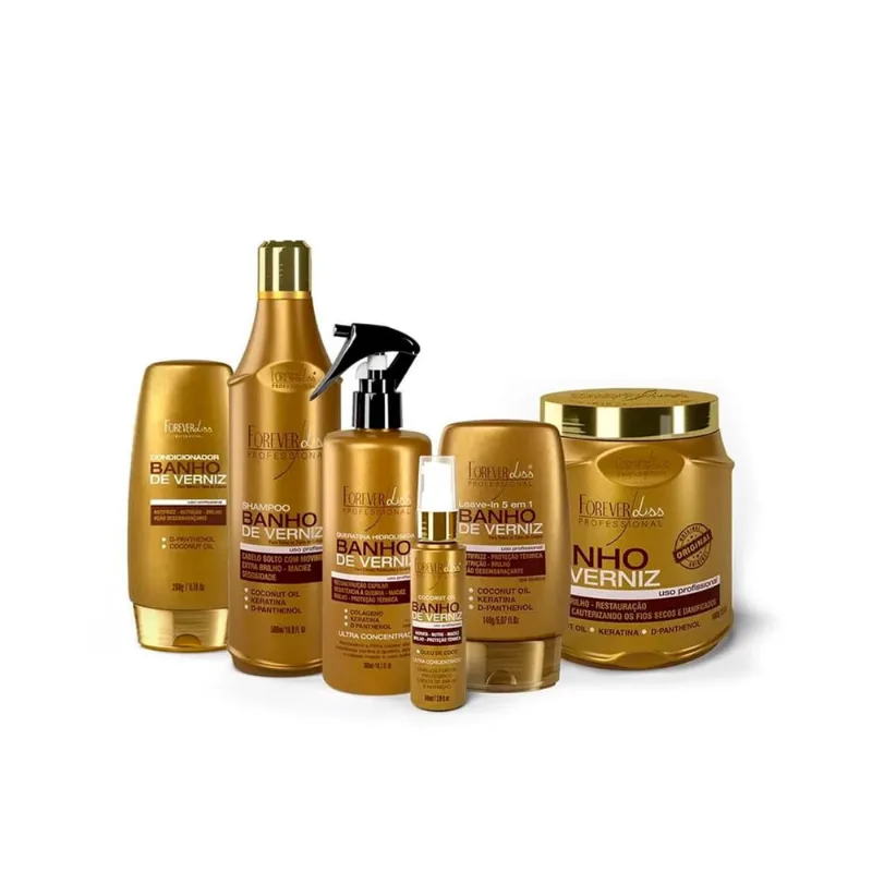 Kit Banho de Verniz Profissional Forever Liss Completo