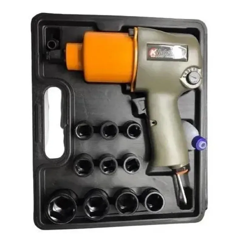 Chave Impacto Pneumática 1/2 Parafusadeira Industrial 17pças