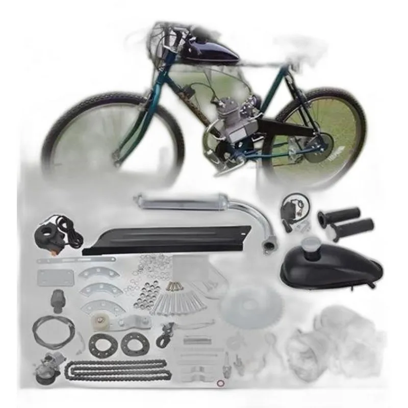 Kit Completo Motor Para Bicicleta Motorizada 80cc Preto